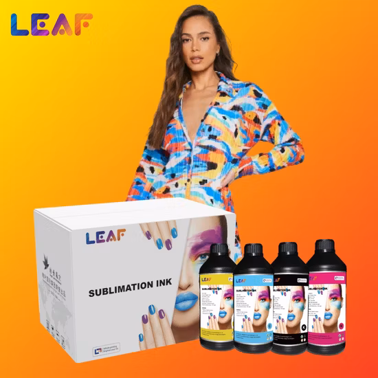 Personalizzazione del campione Asciugatura rapida Trasferimento di calore ad alta velocità di trasferimento Inchiostro per sublimazione tessile CMYK da 1000 ml